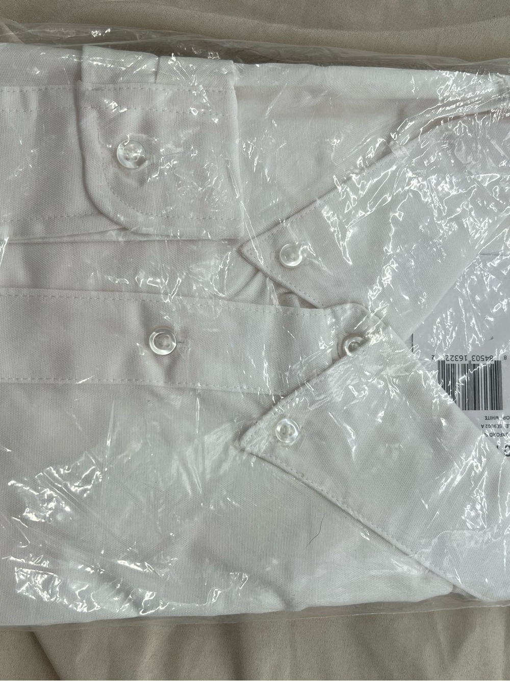Oxford White Men's Dress Shirt - Button-Down Collar
